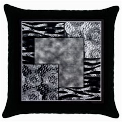 Background Pattern Geometric Design Throw Pillow Case (black) by Vaneshop