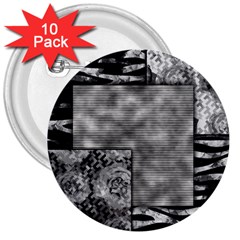 Background Pattern Geometric Design 3  Buttons (10 Pack)  by Vaneshop