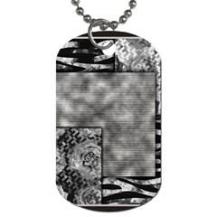 Background Pattern Geometric Design Dog Tag (one Side) by Vaneshop