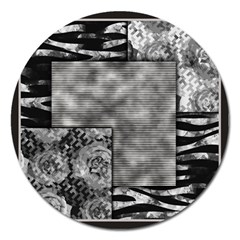 Background Pattern Geometric Design Magnet 5  (round) by Vaneshop