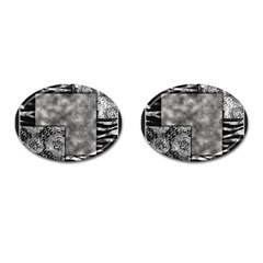 Background Pattern Geometric Design Cufflinks (oval) by Vaneshop