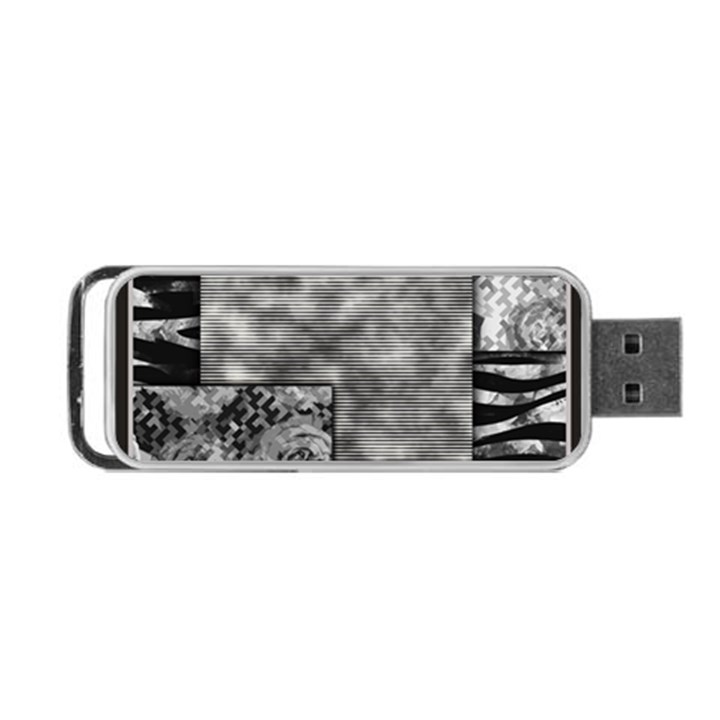 Background Pattern Geometric Design Portable USB Flash (One Side)