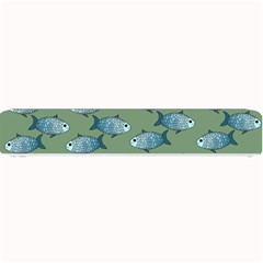 Fishes Pattern Background Theme Small Bar Mat by Vaneshop