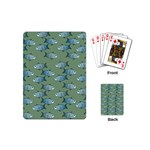 Fishes Pattern Background Theme Playing Cards Single Design (Mini) Back