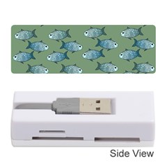 Fishes Pattern Background Theme Memory Card Reader (stick) by Vaneshop