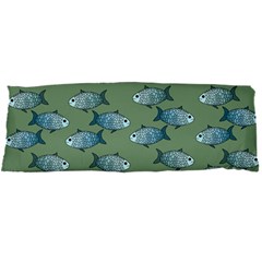 Fishes Pattern Background Theme Body Pillow Case Dakimakura (two Sides) by Vaneshop