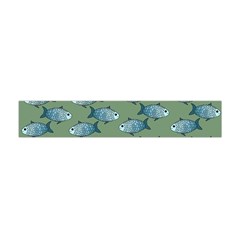 Fishes Pattern Background Theme Premium Plush Fleece Scarf (mini) by Vaneshop