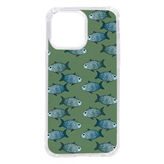 Fishes Pattern Background Theme Iphone 14 Pro Max Tpu Uv Print Case by Vaneshop