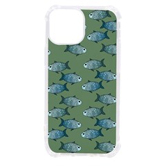 Fishes Pattern Background Theme Iphone 13 Mini Tpu Uv Print Case