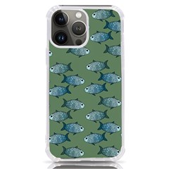 Fishes Pattern Background Theme Iphone 13 Pro Max Tpu Uv Print Case