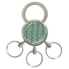 Fishes Pattern Background Theme 3-ring Key Chain by Vaneshop