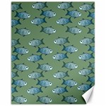 Fishes Pattern Background Theme Canvas 11  x 14  10.95 x13.48  Canvas - 1