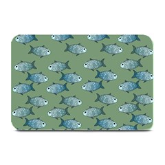 Fishes Pattern Background Theme Plate Mats