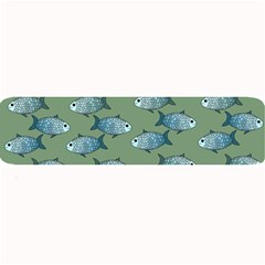 Fishes Pattern Background Theme Large Bar Mat by Vaneshop