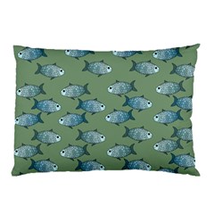 Fishes Pattern Background Theme Pillow Case by Vaneshop