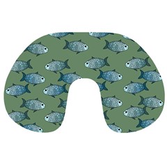 Fishes Pattern Background Theme Travel Neck Pillow by Vaneshop