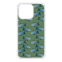 Fishes Pattern Background Theme Iphone 13 Pro Tpu Uv Print Case