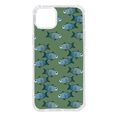 Fishes Pattern Background Theme Iphone 14 Plus Tpu Uv Print Case by Vaneshop