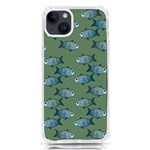 Fishes Pattern Background Theme iPhone 14 Plus TPU UV Print Case Front