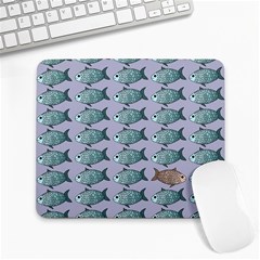 Fishes Pattern Background Theme Art Large Mousepad by Vaneshop