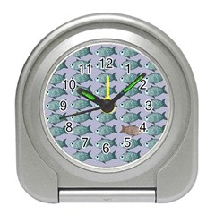 Fishes Pattern Background Theme Art Travel Alarm Clock by Vaneshop