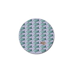 Fishes Pattern Background Theme Art Golf Ball Marker by Vaneshop