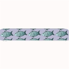 Fishes Pattern Background Theme Art Small Bar Mat by Vaneshop