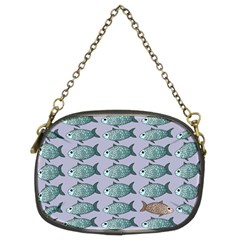 Fishes Pattern Background Theme Art Chain Purse (two Sides) by Vaneshop