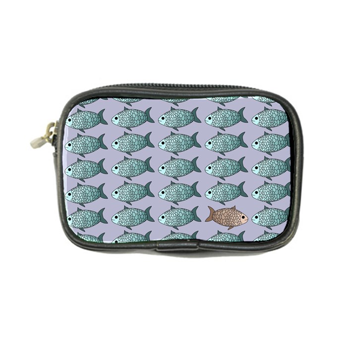 Fishes Pattern Background Theme Art Coin Purse