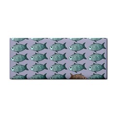 Fishes Pattern Background Theme Art Hand Towel