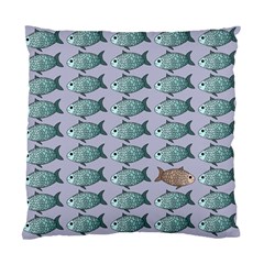 Fishes Pattern Background Theme Art Standard Cushion Case (one Side) by Vaneshop