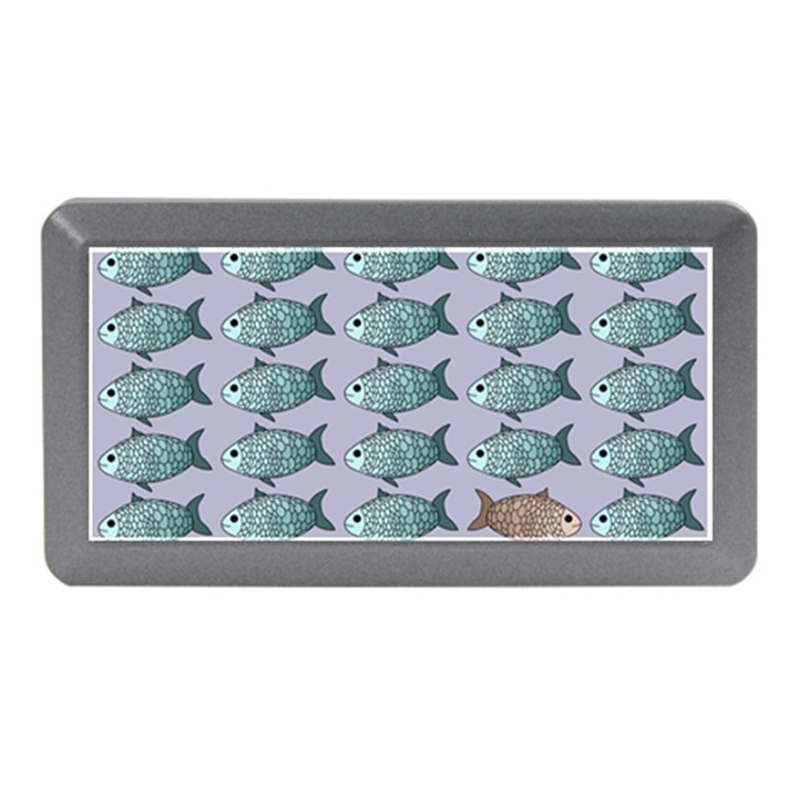 Fishes Pattern Background Theme Art Memory Card Reader (Mini)