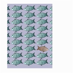 Fishes Pattern Background Theme Art Large Garden Flag (two Sides) by Vaneshop