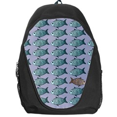 Fishes Pattern Background Theme Art Backpack Bag by Vaneshop