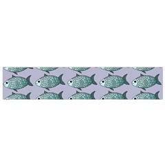 Fishes Pattern Background Theme Art Small Premium Plush Fleece Scarf by Vaneshop