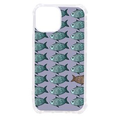 Fishes Pattern Background Theme Art Iphone 13 Mini Tpu Uv Print Case by Vaneshop