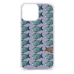 Fishes Pattern Background Theme Art Iphone 13 Pro Max Tpu Uv Print Case by Vaneshop