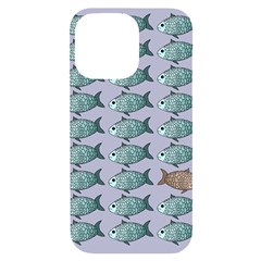 Fishes Pattern Background Theme Art Iphone 14 Pro Max Black Uv Print Case by Vaneshop