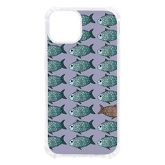 Fishes Pattern Background Theme Art Iphone 13 Tpu Uv Print Case by Vaneshop