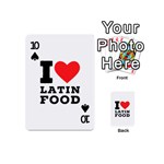 I love Latin food Playing Cards 54 Designs (Mini) Front - Spade10