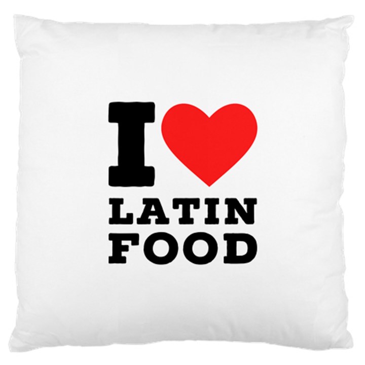 I love Latin food Large Cushion Case (Two Sides)