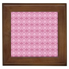 Pattern Print Floral Geometric Framed Tile by Vaneshop