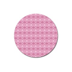 Pattern Print Floral Geometric Magnet 3  (round)