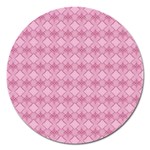 Pattern Print Floral Geometric Magnet 5  (Round) Front