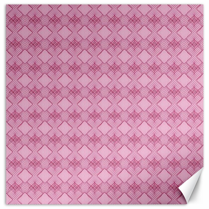 Pattern Print Floral Geometric Canvas 20  x 20 