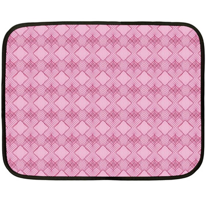 Pattern Print Floral Geometric Fleece Blanket (Mini)