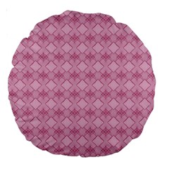 Pattern Print Floral Geometric Large 18  Premium Round Cushions by Vaneshop