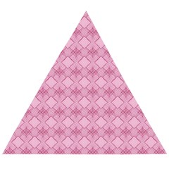 Pattern Print Floral Geometric Wooden Puzzle Triangle by Vaneshop