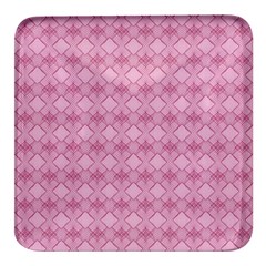 Pattern Print Floral Geometric Square Glass Fridge Magnet (4 Pack)