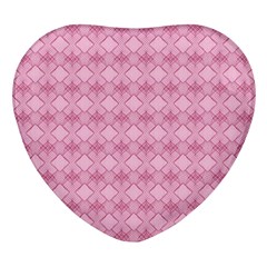 Pattern Print Floral Geometric Heart Glass Fridge Magnet (4 Pack)